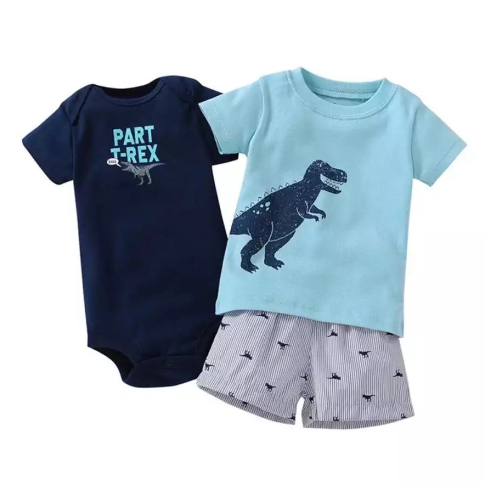 Little Boys T-Rex Dinosaur Outfit (3pc)